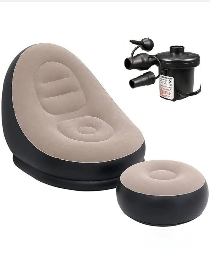 Inflatable Sofa with Foot Stool