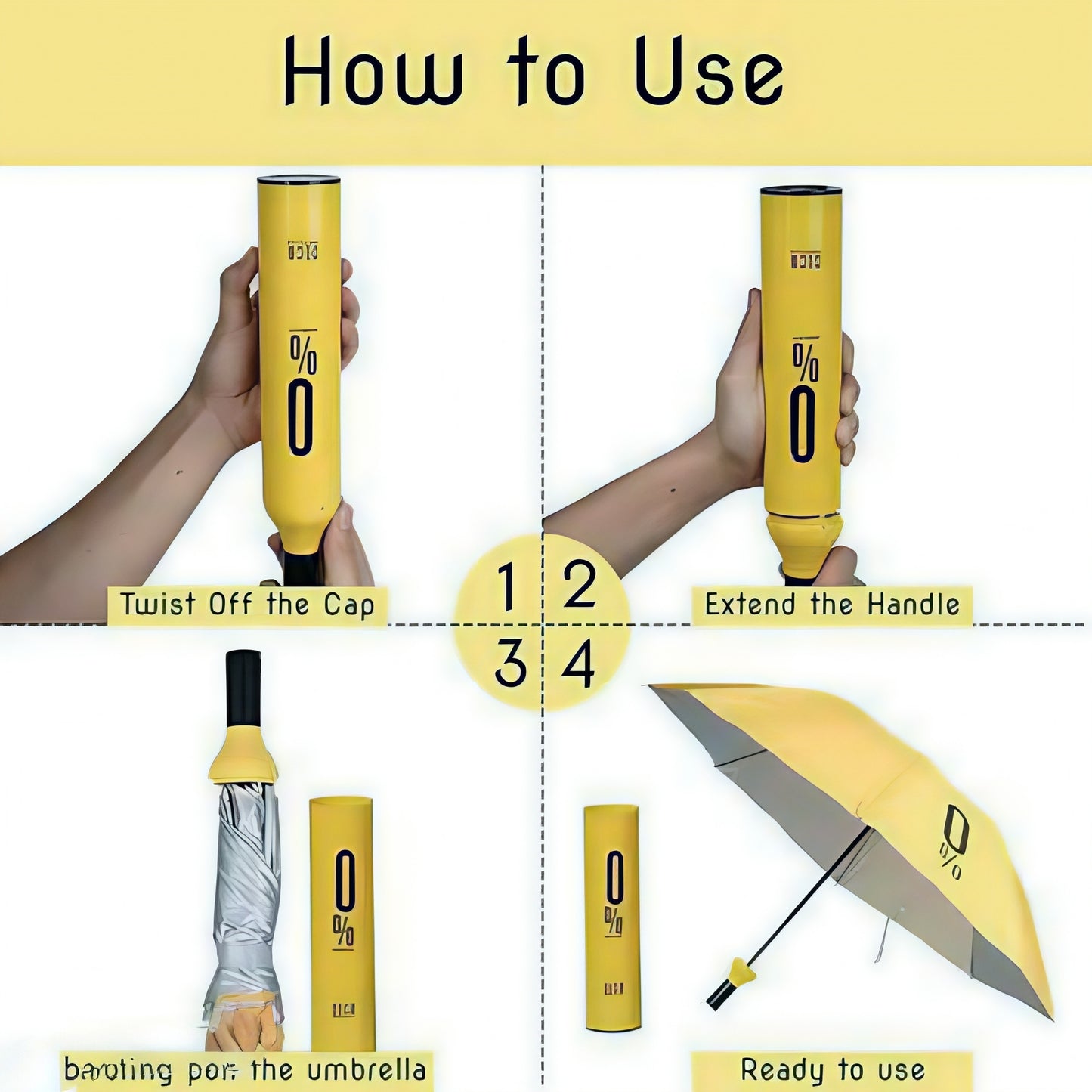 Trendy PoppyBox Bottle Umbrella