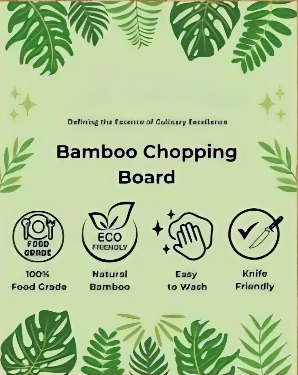Poppybox Durable Wooden Chopping Board