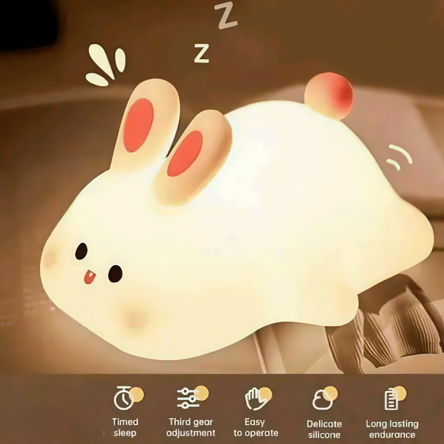 Poppybox Cute Silicon Rabbit Lamp