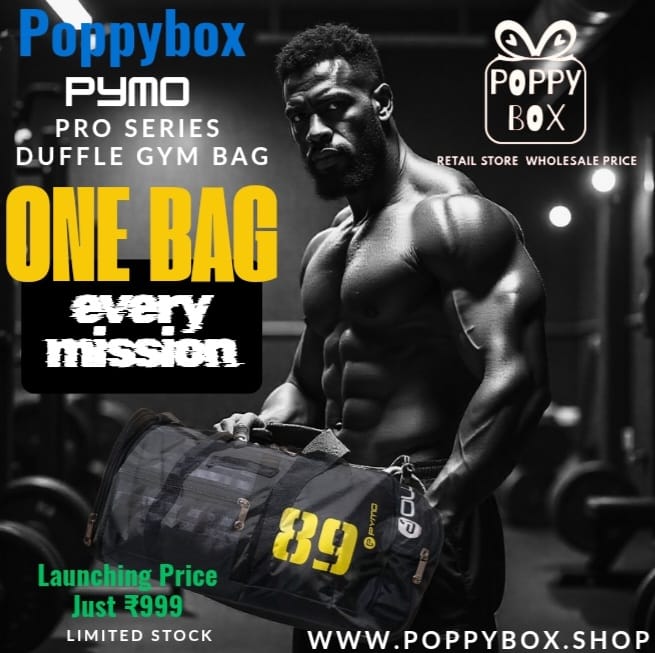 Poppybox Po Series Premium Duffle Gym Bag Pymo