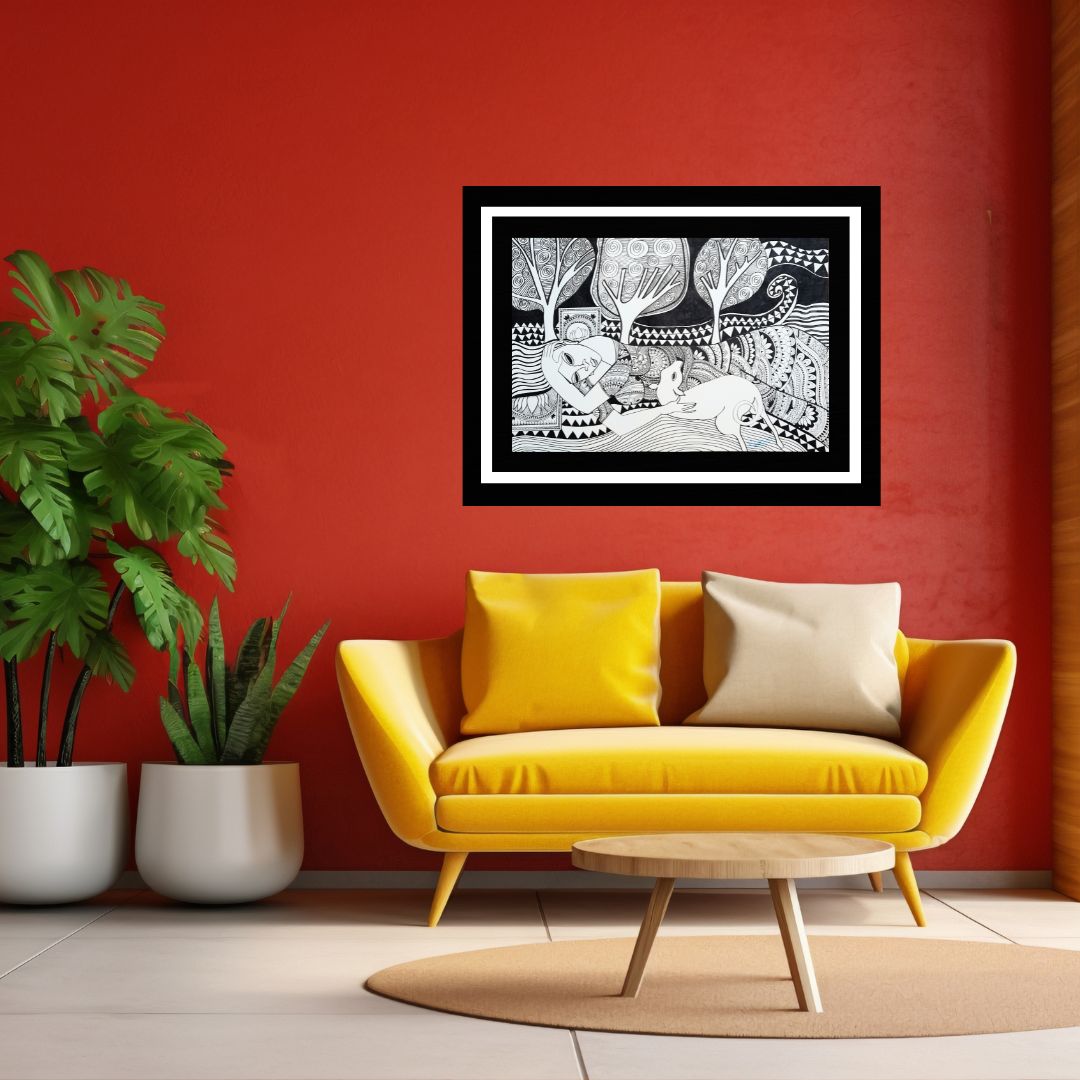 "Viraha" Beautiful Mandala Art Painting by Artist Manish Kumar