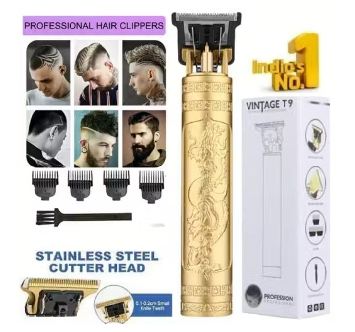 Poppybox Vintage T9 Professional Shaving Trimmer with USB Charging