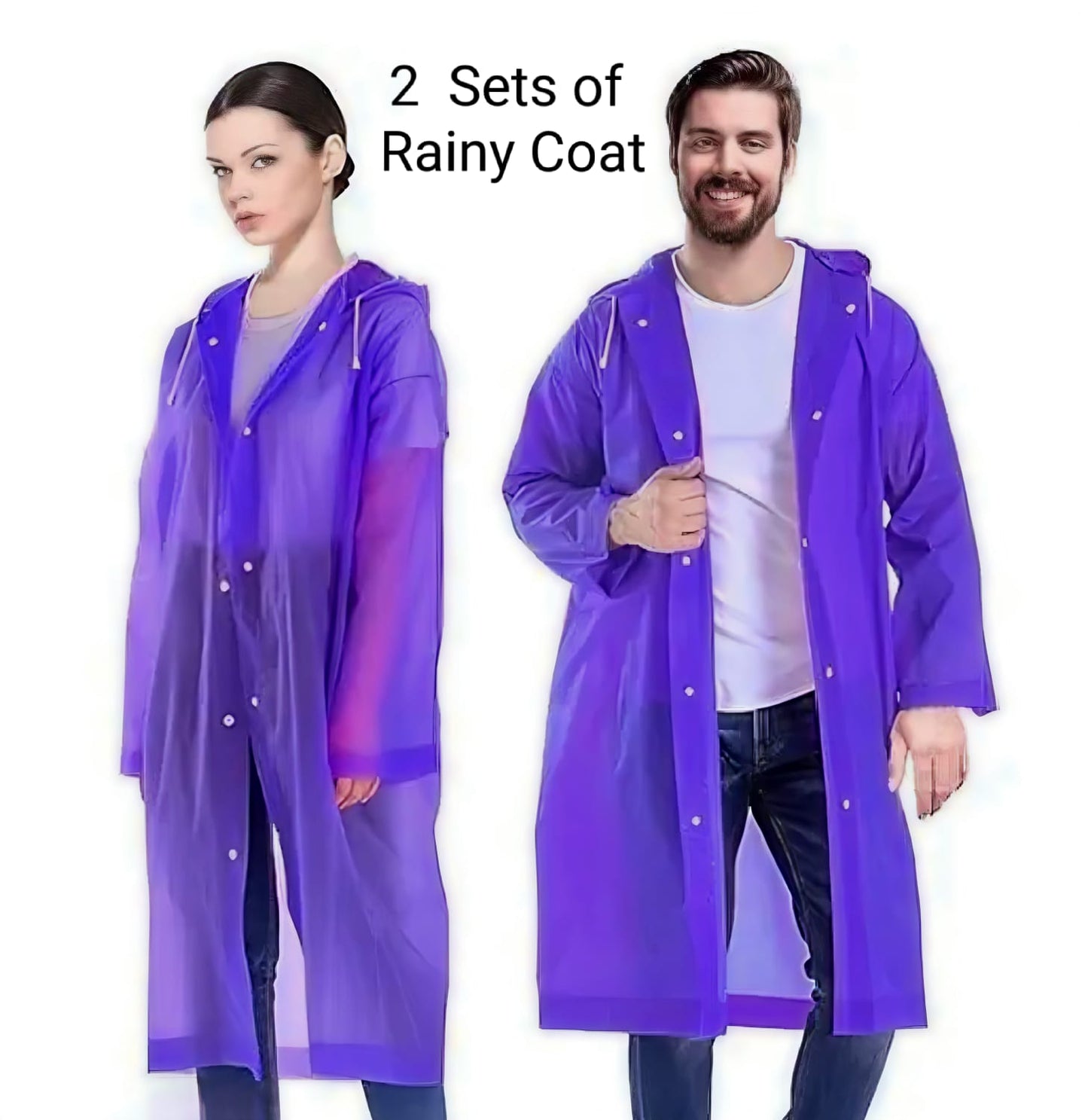 Pack of 2 Rain Coat (Polyester High Quality)